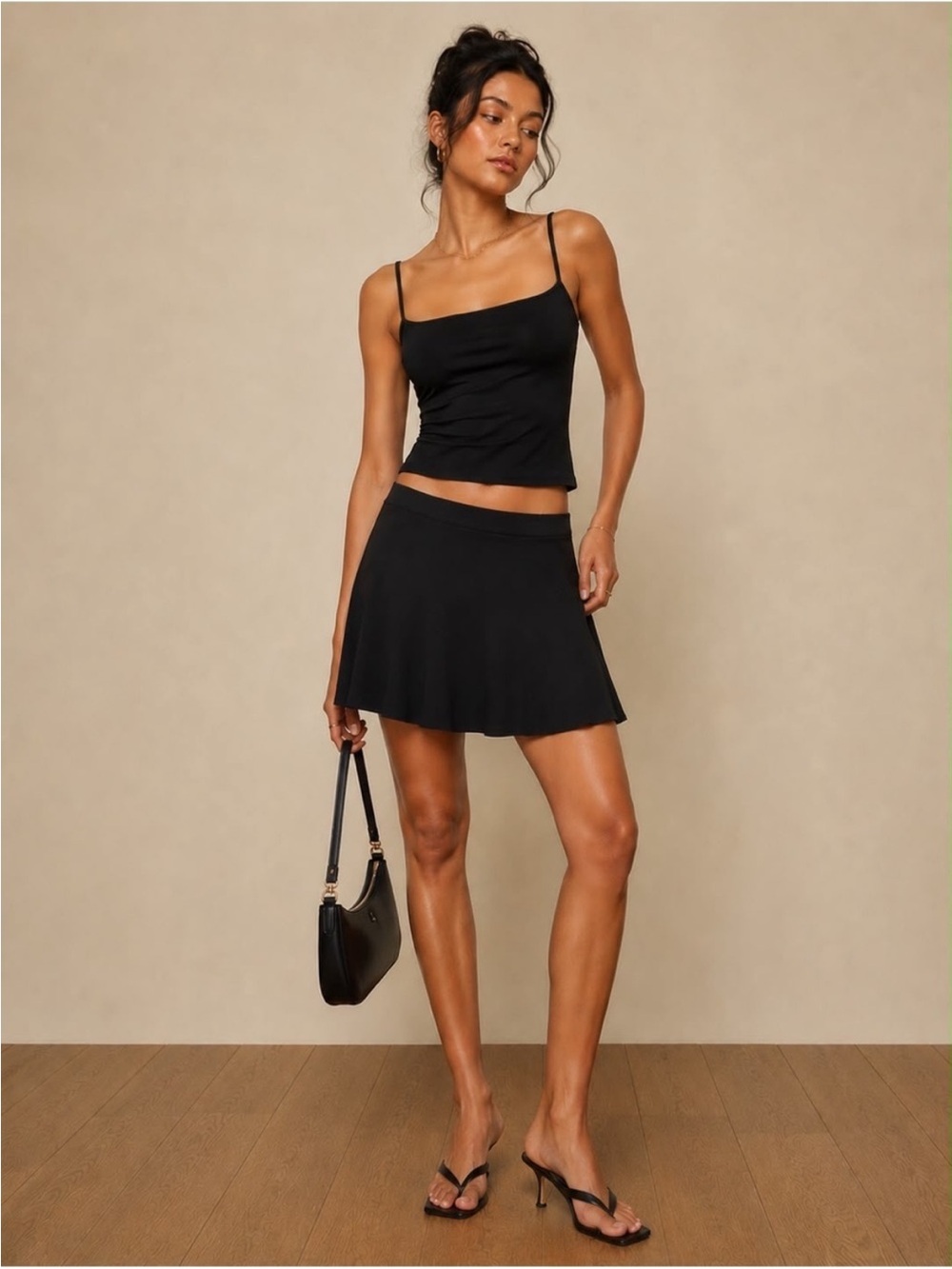 Reformation Black Mini Skirt